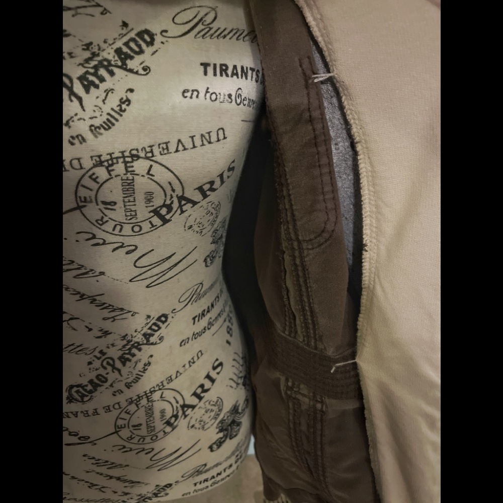 Faux Hoodie Brown Corduroy Jacket - Picture 5 of 6